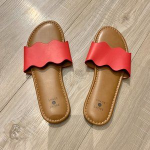 Shade & Shore Red Sandals